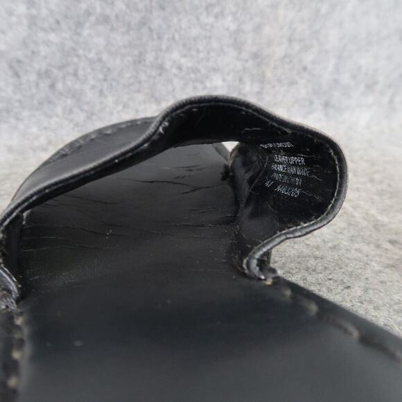 Reaction Shoes Womens 7 Sandals Kenneth Cole Slide Wedge Leather Black Classic - Picture 14 of 14